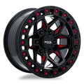 Rtx Alloy Wheel, Zion 17x9 6x139.7 ET0 CB106.1 Gloss Black Milled Red 082930